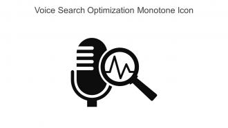 Voice Search Optimization Monotone Icon In Powerpoint Pptx Png And Editable Eps Format