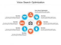 Voice search optimization ppt powerpoint presentation infographic template slides cpb