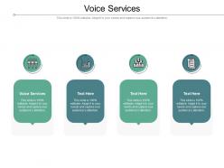 Voice services ppt powerpoint presentation infographics visual aids cpb
