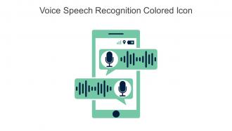 Voice Speech Recognition Colored Icon In Powerpoint Pptx Png And Editable Eps Format