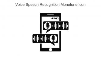 Voice Speech Recognition Monotone Icon In Powerpoint Pptx Png And Editable Eps Format