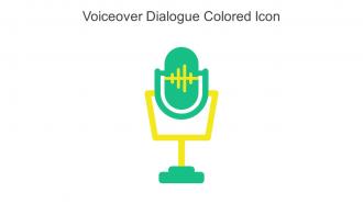 Voiceover Dialogue Colored Icon In Powerpoint Pptx Png And Editable Eps Format