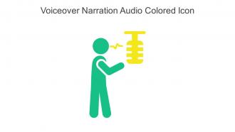 Voiceover Narration Audio Colored Icon In Powerpoint Pptx Png And Editable Eps Format