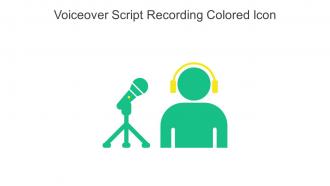 Voiceover Script Recording Colored Icon In Powerpoint Pptx Png And Editable Eps Format