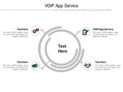 Voip app service ppt powerpoint presentation infographics icon cpb