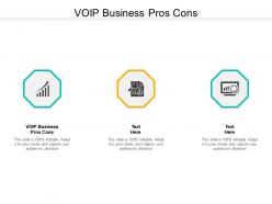 Voip business pros cons ppt powerpoint presentation icon infographics cpb