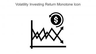 Volatility Investing Return Monotone Icon In Powerpoint Pptx Png And Editable Eps Format