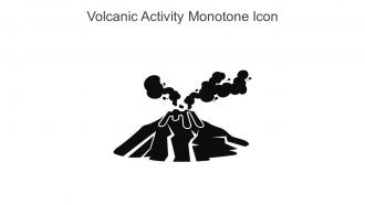 Volcanic Activity Monotone Icon In Powerpoint Pptx Png And Editable Eps Format