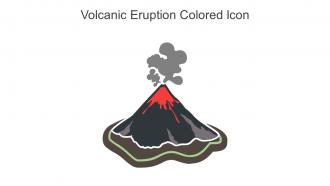 Volcanic Eruption Colored Icon In Powerpoint Pptx Png And Editable Eps Format