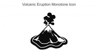 Volcanic Eruption Monotone Icon In Powerpoint Pptx Png And Editable Eps Format