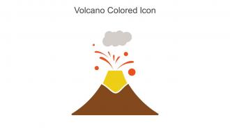 Volcano Colored Icon In Powerpoint Pptx Png And Editable Eps Format