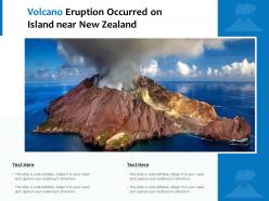 Volcano eruption occurred on island near new zealand