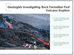 Volcano Geologists Investigating Formation Measurement Individual