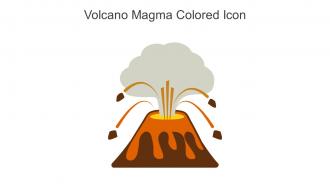 Volcano Magma Colored Icon In Powerpoint Pptx Png And Editable Eps Format