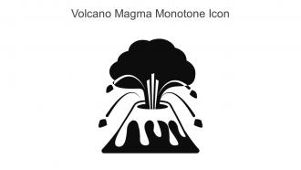 Volcano Magma Monotone Icon In Powerpoint Pptx Png And Editable Eps Format