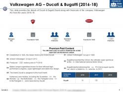 Volkswagen ag ducati and bugatti 2016-18