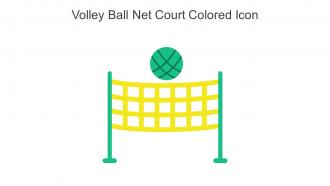 Volley Ball Net Court Colored Icon In Powerpoint Pptx Png And Editable Eps Format
