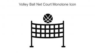 Volley Ball Net Court Monotone Icon In Powerpoint Pptx Png And Editable Eps Format