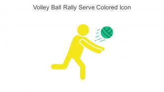 Volley Ball Rally Serve Colored Icon In Powerpoint Pptx Png And Editable Eps Format