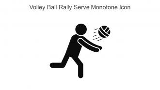Volley Ball Rally Serve Monotone Icon In Powerpoint Pptx Png And Editable Eps Format