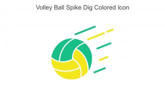 Volley Ball Spike Dig Colored Icon In Powerpoint Pptx Png And Editable Eps Format