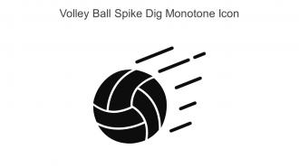 Volley Ball Spike Dig Monotone Icon In Powerpoint Pptx Png And Editable Eps Format