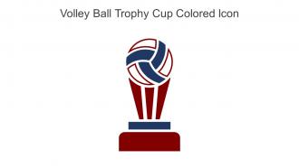 Volley Ball Trophy Cup Colored Icon In Powerpoint Pptx Png And Editable Eps Format