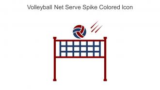 Volleyball Net Serve Spike Colored Icon In Powerpoint Pptx Png And Editable Eps Format