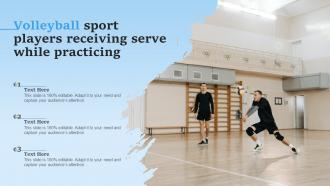 Volleyball Sport Players Receiving Serve While Practicing