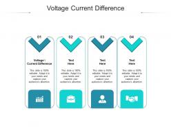 Voltage current difference ppt powerpoint presentation styles brochure cpb