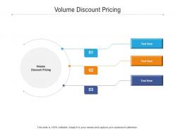 Volume discount pricing ppt powerpoint presentation show cpb