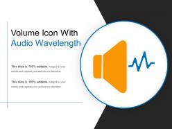 Volume Icon With Audio Wavelength
