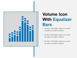 Volume icon with equalizer bars
