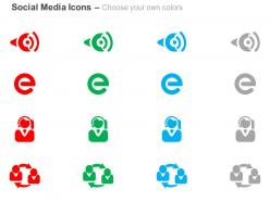 Volume internet social communication ppt icons graphics