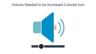 Volume Needed To Be Increased Colored Icon In Powerpoint Pptx Png And Editable Eps Format