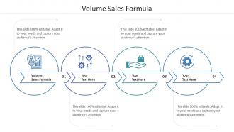 Volume Sales Formula Ppt Powerpoint Presentation Model Gallery Cpb