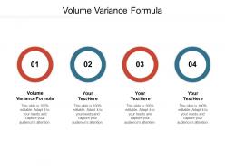 Volume variance formula ppt powerpoint presentation gallery slideshow cpb
