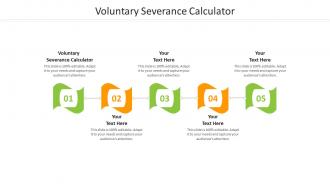 Voluntary severance calculator ppt powerpoint presentation styles brochure cpb