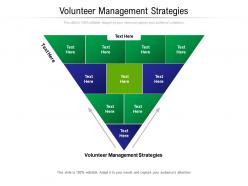 Volunteer management strategies ppt powerpoint presentation professional aids cpb