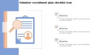 Volunteer Recruitment Plan Checklist Icon