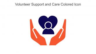 Volunteer Support And Care Colored Icon In Powerpoint Pptx Png And Editable Eps Format