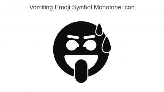 Vomiting Emoji Symbol Monotone Icon In Powerpoint Pptx Png And Editable Eps Format