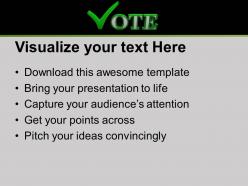 Vote for future elections powerpoint templates ppt themes and graphics 0313