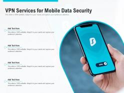 Vpn services for mobile data security