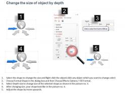 9913707 style circular semi 4 piece powerpoint presentation diagram infographic slide