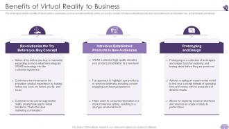 VR And AR Benefits Of Virtual Reality To Business Ppt Gallery Background Designs