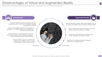VR And AR Disadvantages Of Virtual And Augmented Reality Ppt Infographic Template Ideas