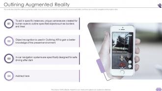 VR And AR Outlining Augmented Reality Ppt Infographic Template Designs