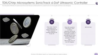 VR And AR TDK Chirp Microsystems Sonictrack 6 Dof Ultrasonic Controller Ppt Outline