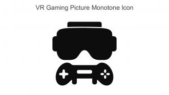 VR Gaming Picture Monotone Icon In Powerpoint Pptx Png And Editable Eps Format